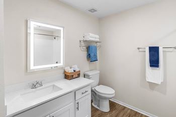 Upgraded units with quartz countertops*
